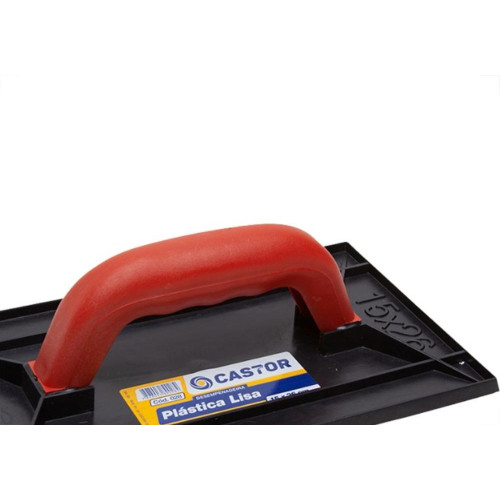 Desempenadeira Pvc Castor 15 Lisa Preta 28