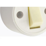 Interruptor Externo Fame Redondo Cinza 1 Simples 