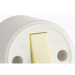 Interruptor Externo Fame Redondo Cinza 1 Simples 