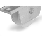Roldana Nylon Jocec ''V'' Com Suporte Aberto Em Aluminio 60Mm A10101