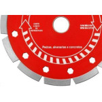 Disco Diamantado Braskoki 180Mm Segmentado Vermelho Seco Agua 