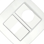 Placa Tramontina Trii 4X4 (1 Modulo Redondo+1 Modulo) 