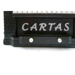 Caixa Carta Power Plastica Gradil ''Casinha''Preta 23-1-Preta