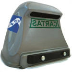 Caixa Carta Power Plastica Gradil ''Correio''Prata 22-1-Prata