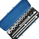 Soquete Gedore D32-3/4''Emz Estriado Metalico 14Pecas 17203