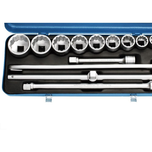 Soquete Gedore D32-3/4''Emz Estriado Metalico 14Pecas 17203