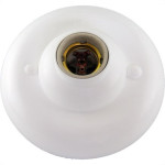 Plafonier Pvc Interneed Branco Redondo Soquete Porcelana E27 54016