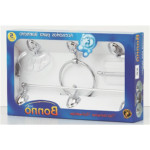 Acessorio Wc Aquaplas Bonno Cromado/Cristal 5 Pecas 