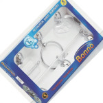 Acessorio Wc Aquaplas Bonno Cromado/Cristal 5 Pecas 