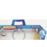 Acessorio Wc Aquaplas Mondo Cromado/Fume 7 Pecas 