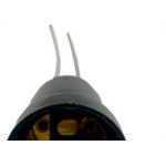 Soquete Com Rabicho Voltec Preto V4000 - Kit C/50 