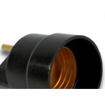Pino Porta Lampada 2 Polos Voltec Preto V4010 - Kit C/50 