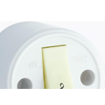 Interruptor Externo Fame Redondo Cinza 1 Campainha 