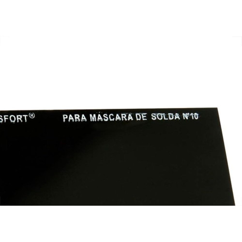 Vidro Retangular Escuro Mascara Solda 10 8073 - Kit C/25 