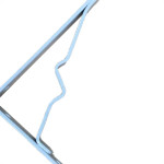 Suporte Prateleira Roloflex Vidro Branco 10Cm Peca 3254