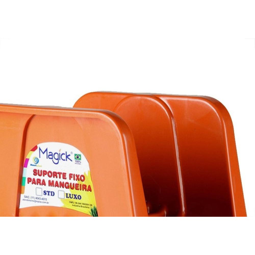 Suporte Mangueira Pvc Laranja Magick Luxo Sf24L