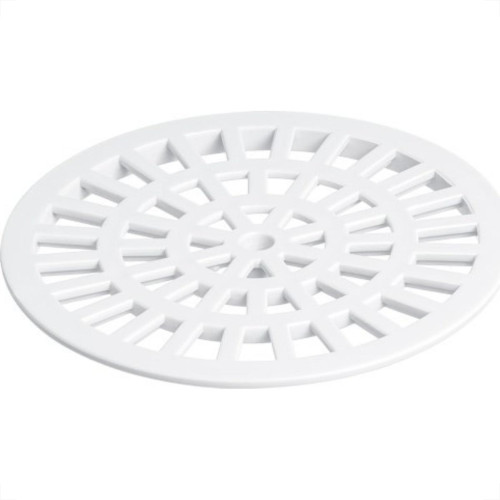 Grelha Plastica Herc Redonda Branca 15X15 285 - Kit C/6 