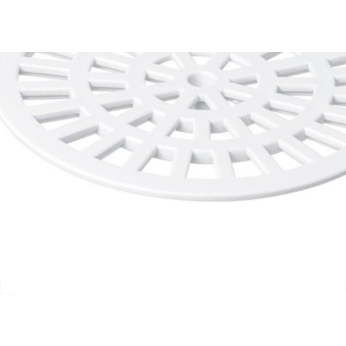 Grelha Plastica Herc Redonda Branca 15X15 285 - Kit C/6 
