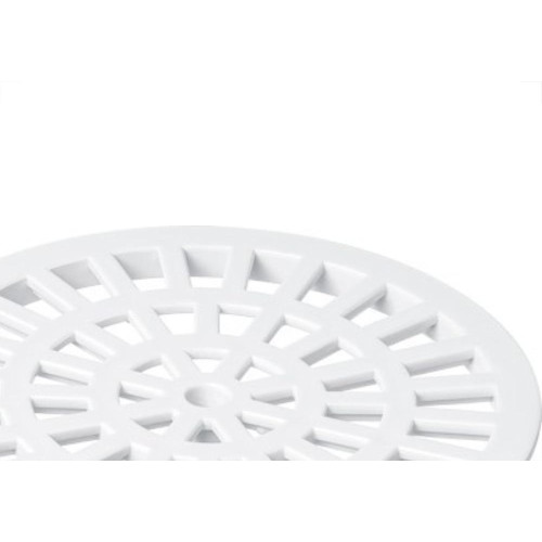 Grelha Plastica Herc Redonda Branca 15X15 285 - Kit C/6 