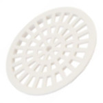 Grelha Plastica Herc Redonda Branca Com Caixlho 15 296 - Kit C/6 