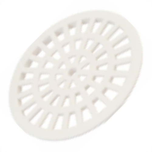 Grelha Plastica Herc Redonda Branca Com Caixlho 15 296 - Kit C/6 