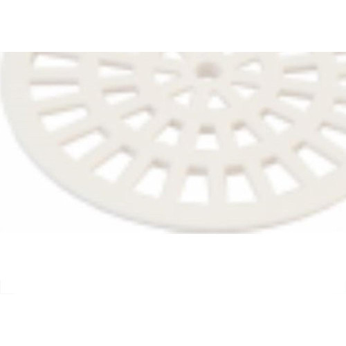 Grelha Plastica Herc Redonda Branca Com Caixlho 15 296 - Kit C/6 