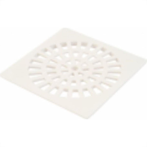 Grelha Plastica Herc Quadrada Branca Com Caixilho 15 295 - Kit C/6 