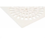 Grelha Plastica Herc Quadrada Branca Com Caixilho 15 295 - Kit C/6 