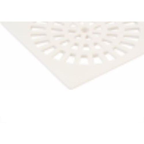 Grelha Plastica Herc Quadrada Branca Com Caixilho 15 295 - Kit C/6 