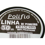 Linha Pedreiro Trancada Polifio 50M  - Kit C/12 