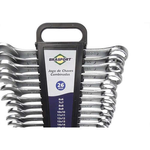 Chave Combinada Brasfort 6A32Mm 26 Pecas 6036