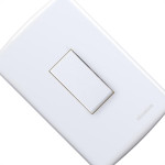 Conjunto Siena 4X2 Branca Com Placa (1Paralelo Vertical) 6516