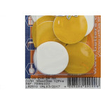 Calco Eva Auto Adesivo Redondo Branco 36 X 3Mm 12 Pecas 022 Bribts000021