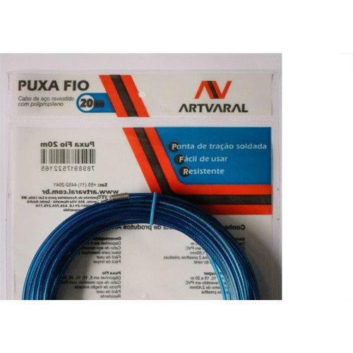 Passa Fio Nylon Artvaral Com Cabo Aco 20M 2.02.003