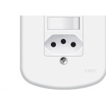 Conjunto Fame 4X2 Branco Com Placa 2Simples+Tomada 10A 