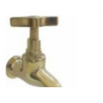 Torneira Metal Jardim Marte Curta 1128 1/2 E 3/4 Amarela 8543