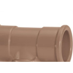 Tee Marrom Amanco Liso/Liso/Liso 75Mm 10012/11840 - Kit C/5 