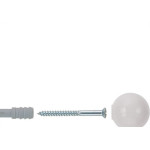 Batedor Porta Fischer Bola Branco Com 15 Pecas 600370