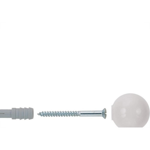 Batedor Porta Fischer Bola Branco Com 15 Pecas 600370
