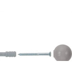 Batedor Porta Fischer Bola Cinza Com 15 Pecas 600371