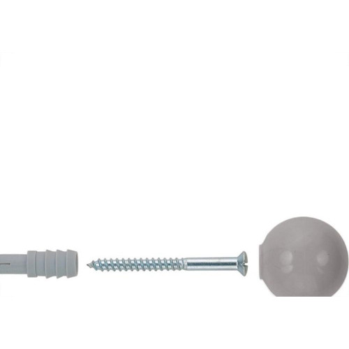 Batedor Porta Fischer Bola Cinza Com 15 Pecas 600371