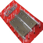 Dobradica Fama 1535 Ferro Cromado Bicromatizado 3.1/2 X 3 Com Anel Com 3 Pecas 