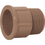 Adaptador Marrom Amanco Curto Liso Rosca 75X2.1/2 10027/11513 - Kit C/5 