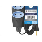Extensao Daneva Noshock Pp 2X0,75 Grafite 10A 3M Dn1717