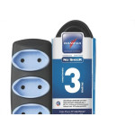Extensao Daneva Noshock Pp 2X0,75 Grafite 10A 3M Dn1717
