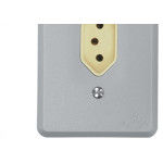 Conjunto Perlex 4X2 Cinza Com Placa(1Tomada 20A) 1315