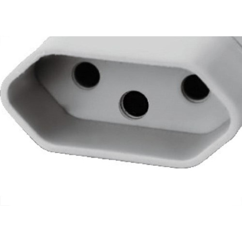 Pino Femea 2 Polos+Terra Perlex 10A Cinza 2043