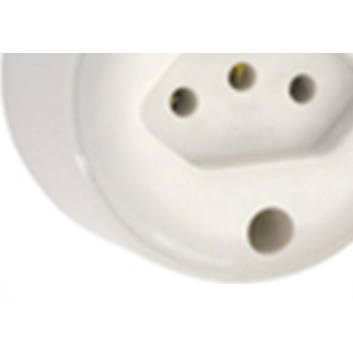 Tomada Externa Fame 2 Polos +Terra 10A Branca 