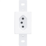 Conjunto Fame 4X2 Branco Sem Placa 1Tomada 20A 
