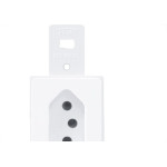 Conjunto Fame 4X2 Branco Sem Placa 1Tomada 20A 